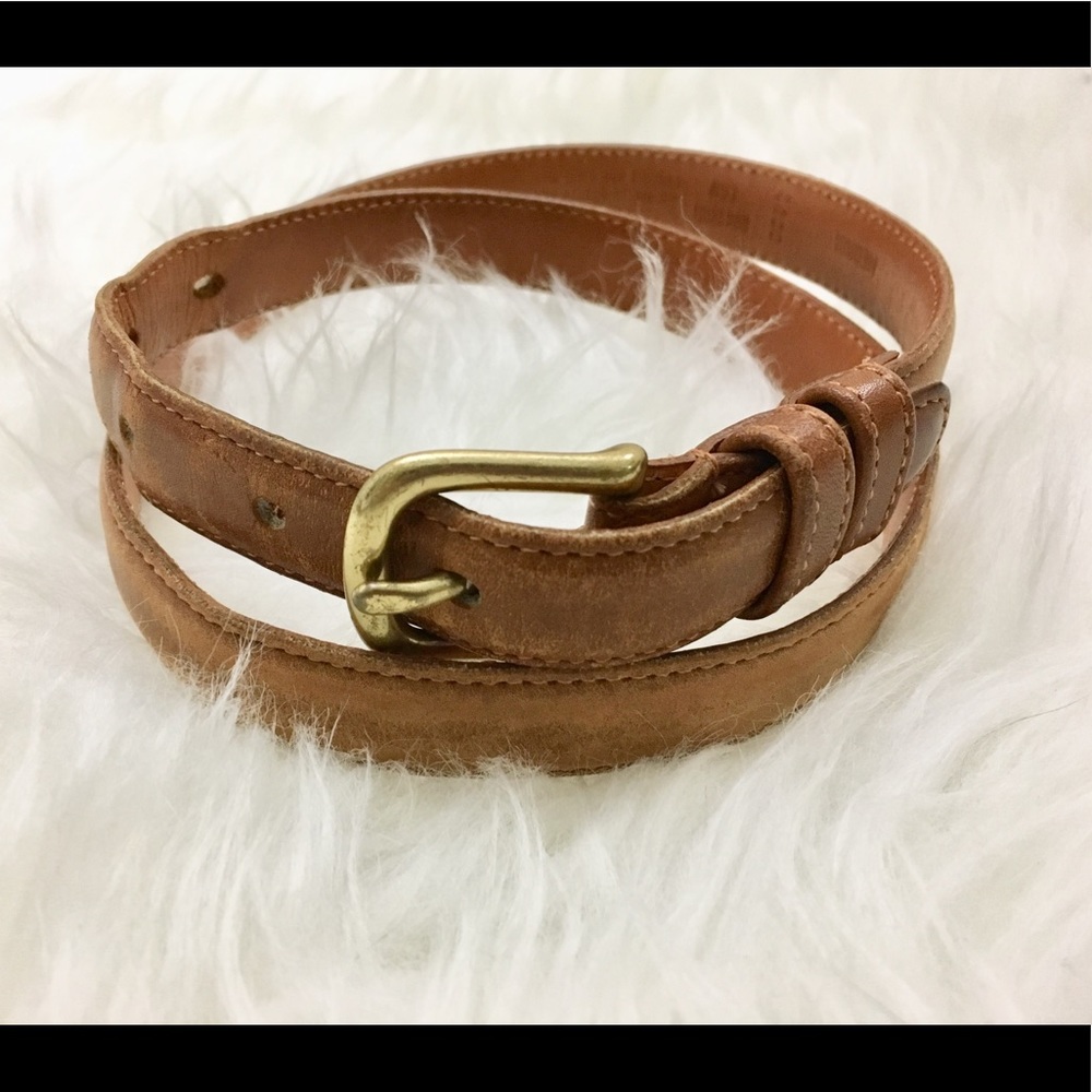 Coach Brown Leather Belt 27”-31”